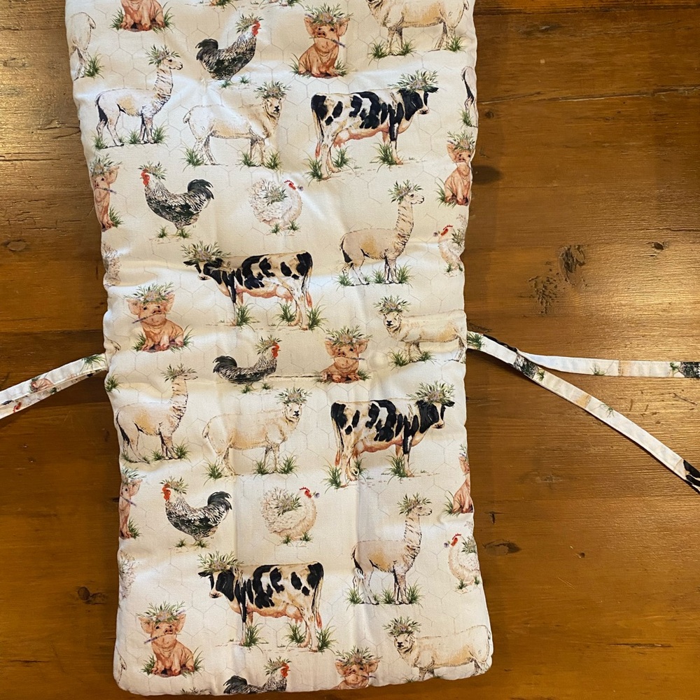 White Farm Animal Print Bedding